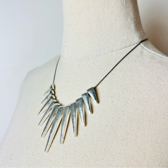 Vintage Silver Colour Tribal Goth Necklace - Picture 3 of 7